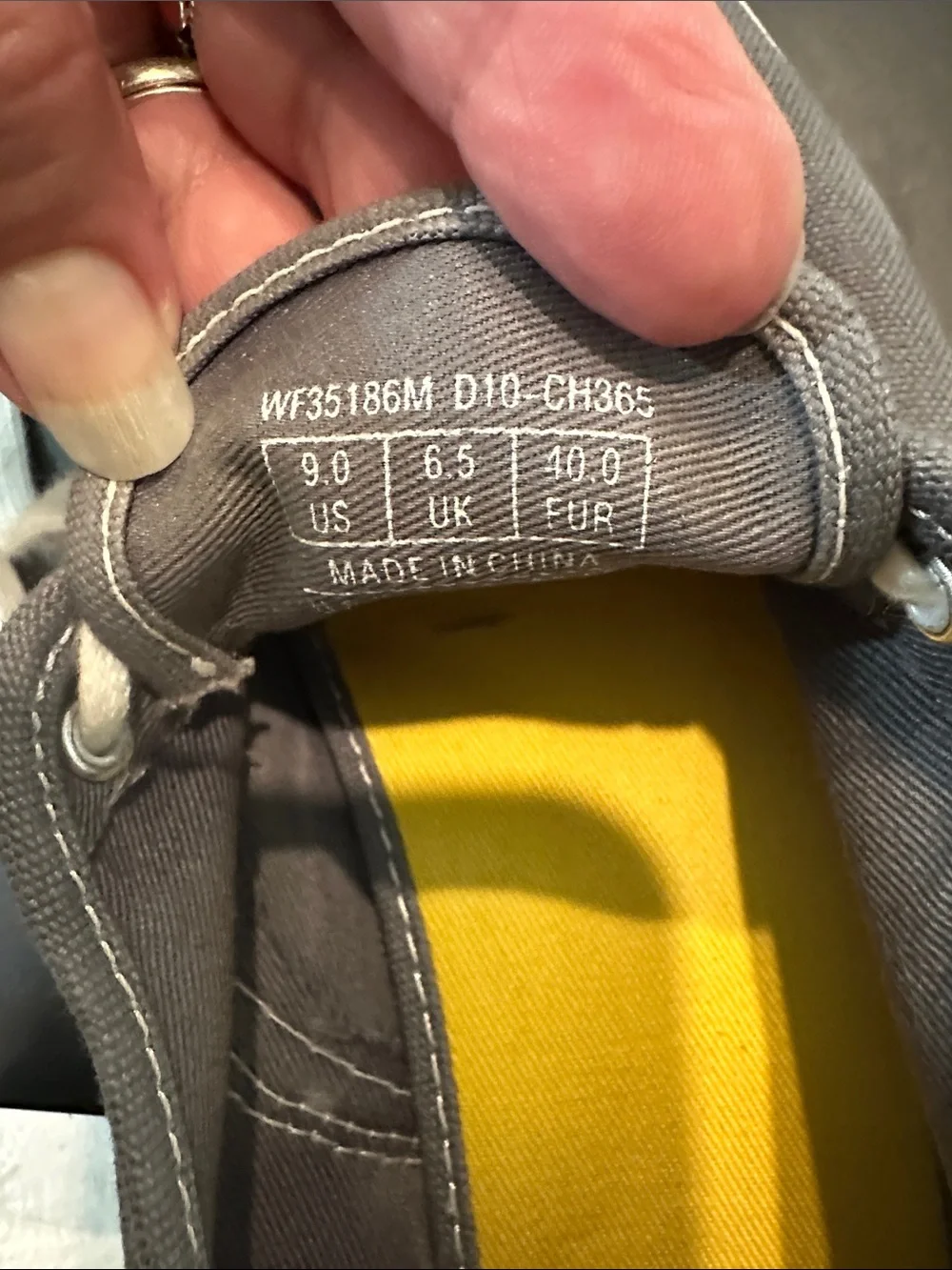 Keds Gray Canvas Sneakers with Cream Laces